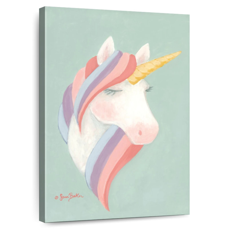 Brampt Pastel Unicorn, 45" H x 30" W