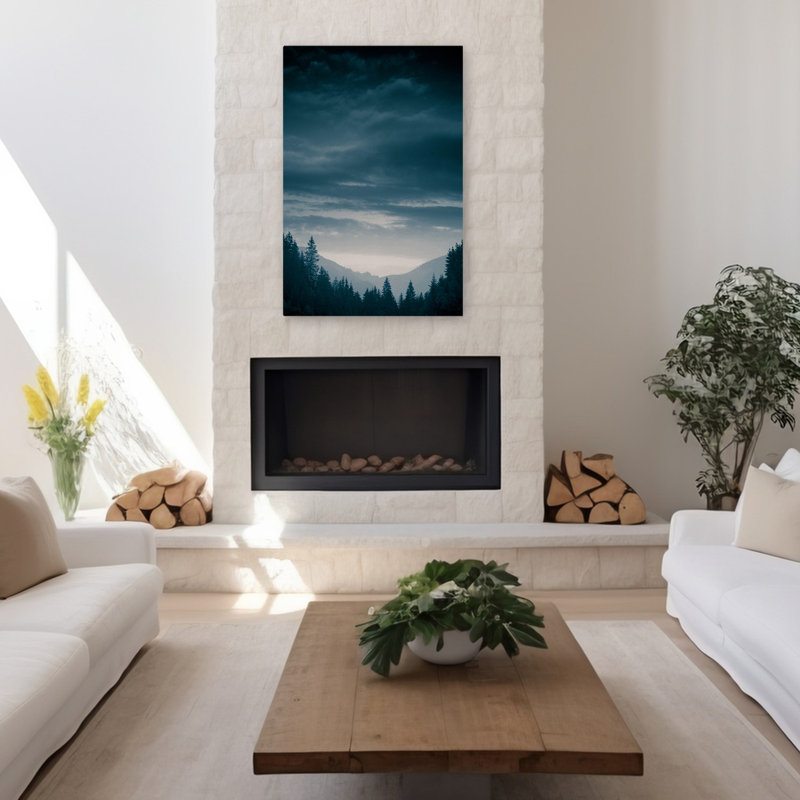 Blue Mountains IV - Contemporary Landscape, reproduction d'art photographiée, H 48 po x l 32 po
