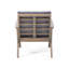 Chaises club d'extérieur en bois d'acacia avec coussins (ensemble de 2)-160105662-160105663