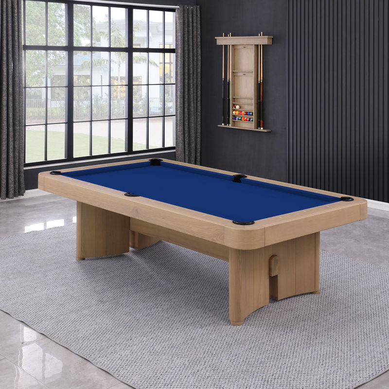 Table de billard en ardoise avec plateau de salle à manger Axis, Bleu royal, 8 pi: H 31,69 po x l 103,03 po x P 59,02 po, Yes