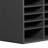 Literature Organizer, 36 Compartments Office Mailbox With Adjustable Shelves, Wooden Mailbox Sorter Medium Density Fiberboard Office Home Classroom Storage For Files, Documents, Papers, Grey-1908033733-1908033738