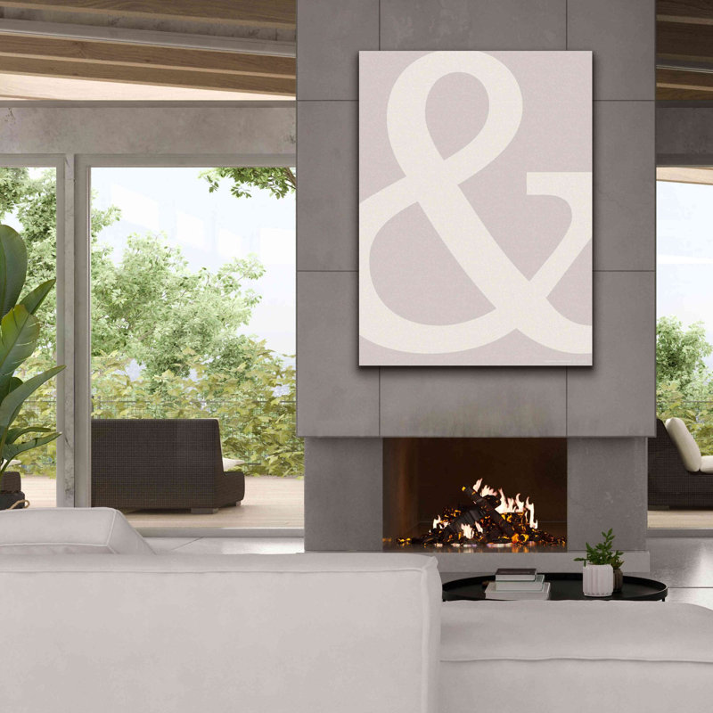 '&' by Design Fabrikken, Giclee Canvas Wall Art, 54" H x 40" W x 1.5" D