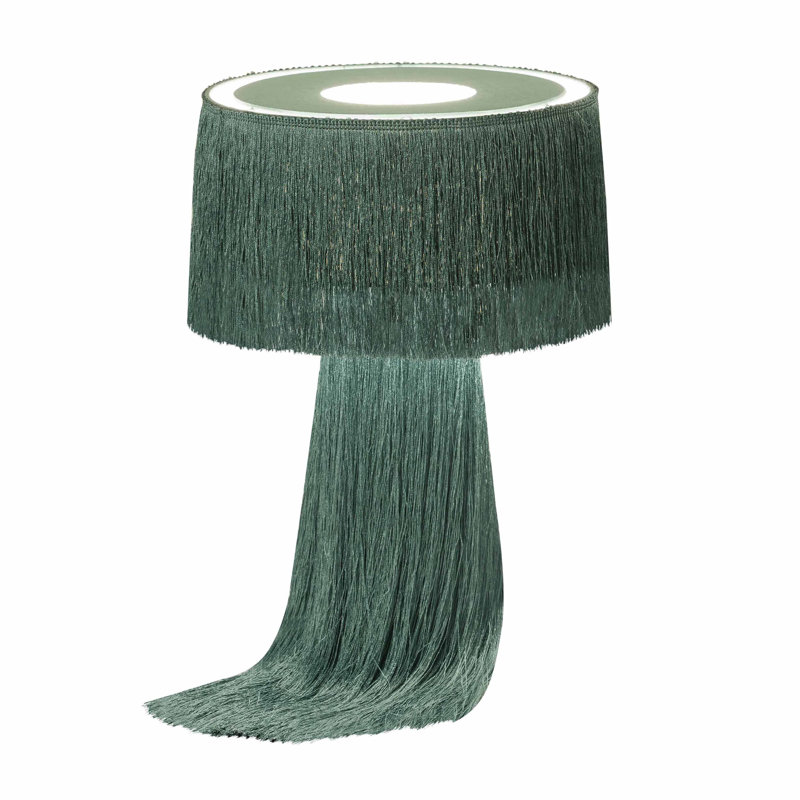 Fabric Table Lamp, Emerald