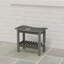 Banc antidérapant pour l'intérieur et l'extérieur, tabouret de douche imperméable avec poignée, banc de rangement-12579912