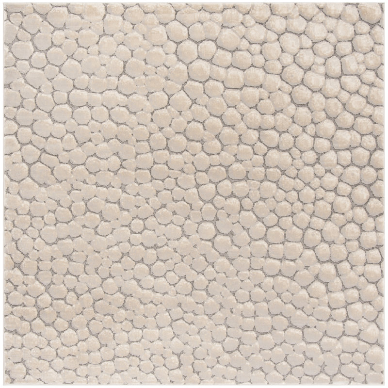 Edvin Performance Geometric Rug, Square 6'7"