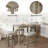 Deairra 5-Piece Counter Dinner Height Table Set, Indoor Modern Rectangular Dining Table Furniture Set for Kitchen, 35 inch Dining Table with 4 stools-1324510096-1324510097
