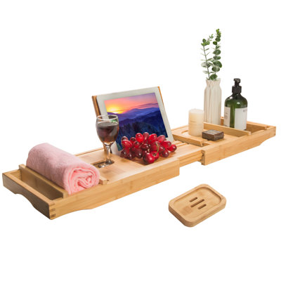 Lestine Bamboo Bath Caddy