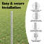 vidaXL Fence with Post Segment Outdoor Barrier Garden Terrace Divider Boundary