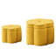 Poufs de rangement en velours, forme de fleur moderne, compact pour la maison