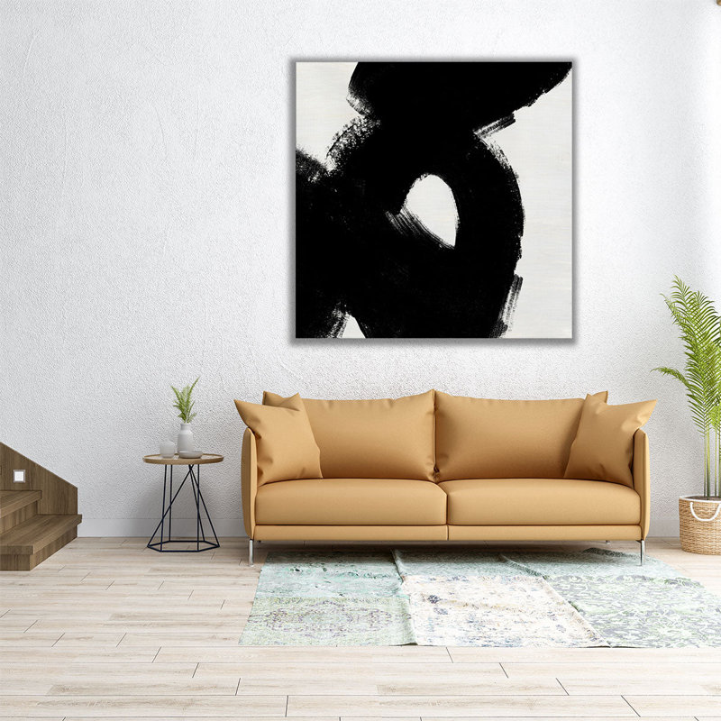 «Block Brushwork IV», reproduction d'art sur toile, H 12 po x l 12 po