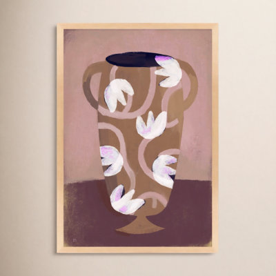 Flowered Vase Print by Marco Marella