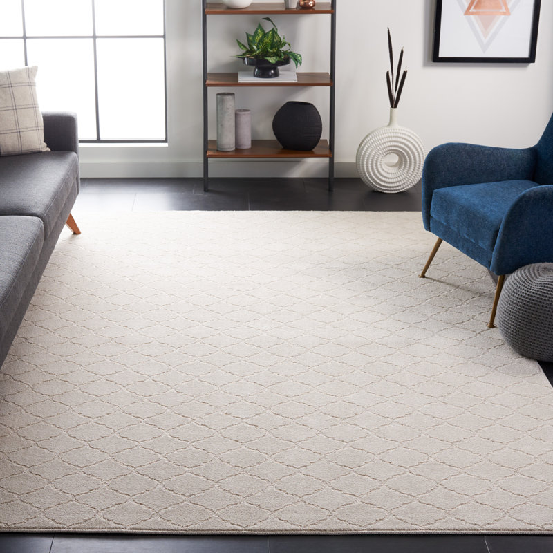 Motif et tapis uni 404 ivoire, Rectangle 5 pi 3 po x 7 pi 6 po
