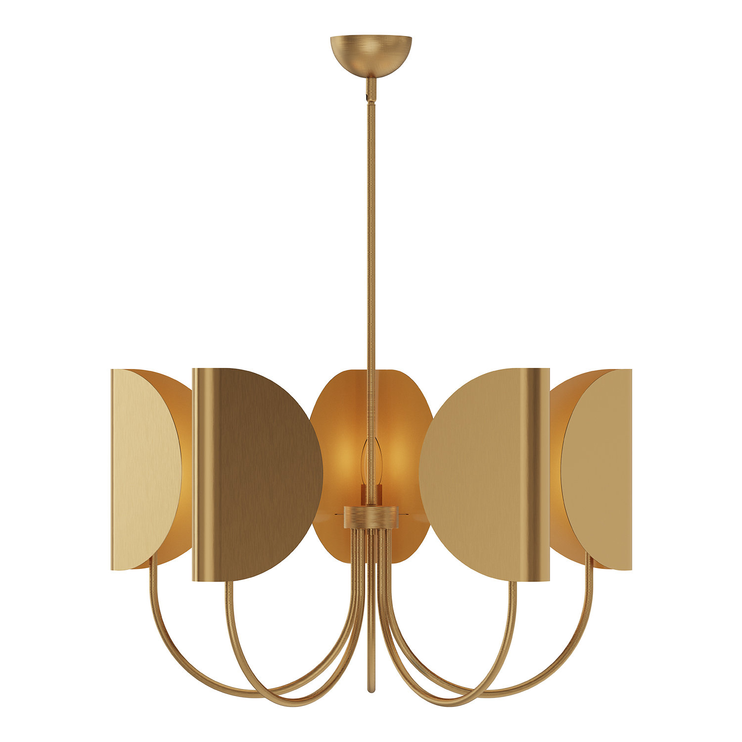 Calline 5 - Light Chandelier, Aged Gold