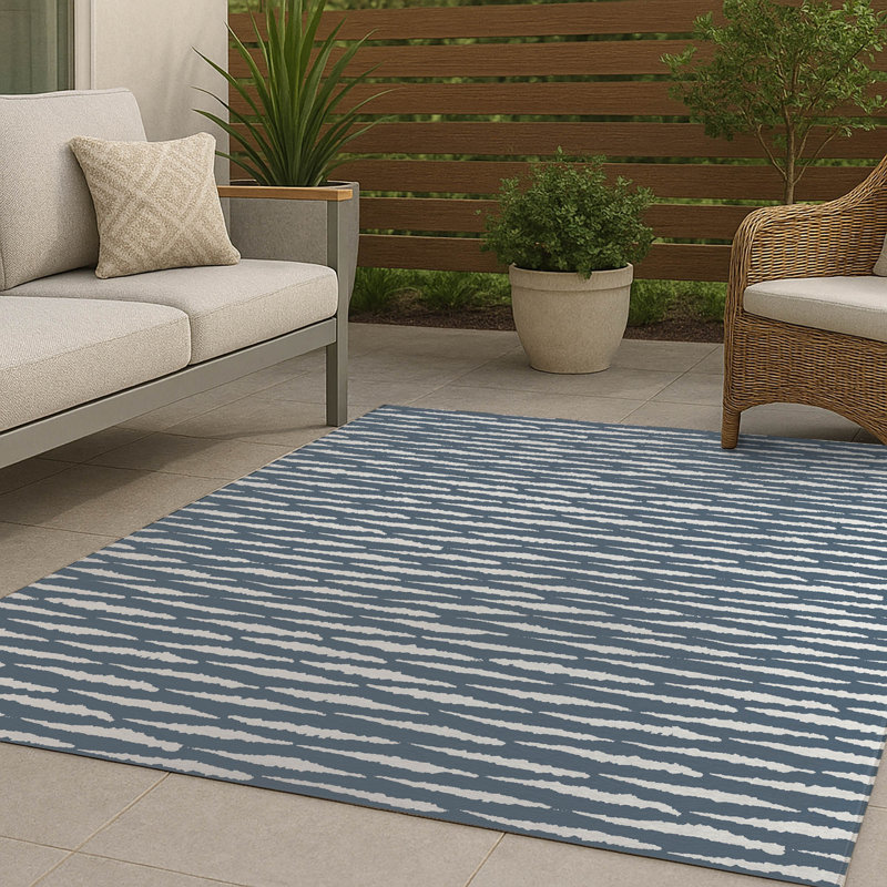 Scar Play Non-Slip Outdoor Rug, Rectangulaire 8 pi x 10 pi