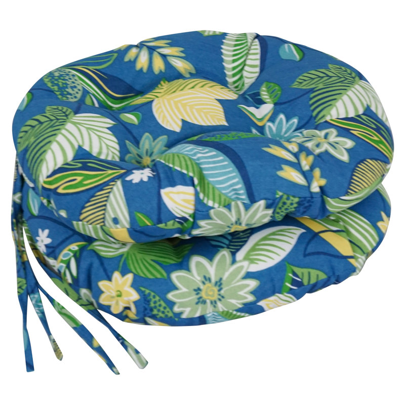 Outdoor 3.5'' Dining Chair Seat Cushion, Skyworks Carribean