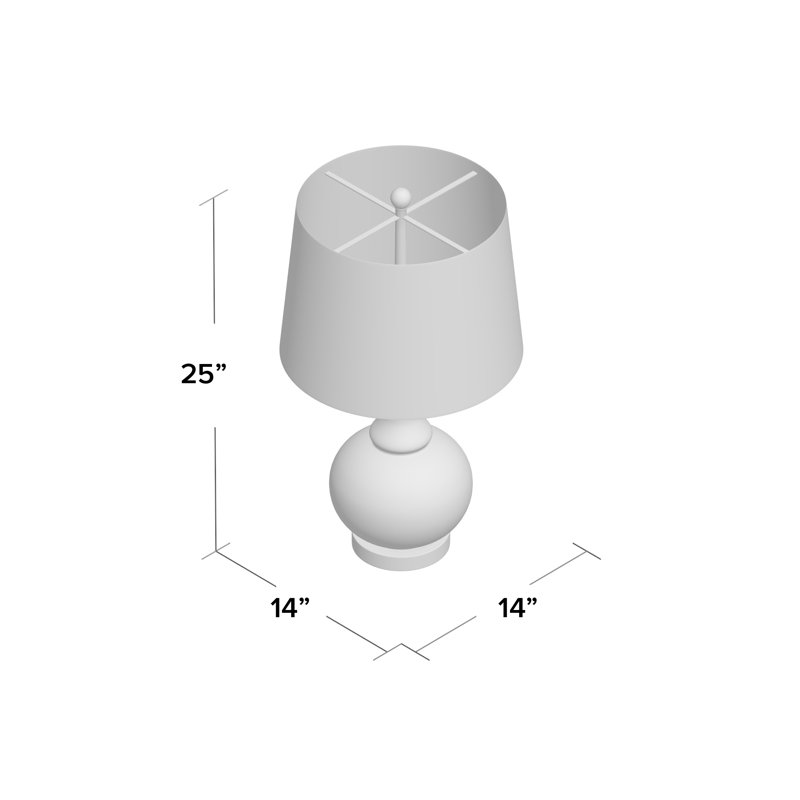 Lynelle Glass Table Lamp, Mercury Silver