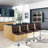 Swivel Upholstered Adjustable Height Counter Stool with Metal Frame-1301220607-1301209997
