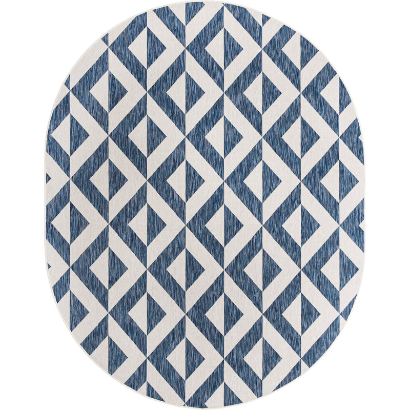 Tapis extérieur kaki, Ovale 7 pi 10 po x 10 pi