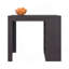 Îlot de cuisine, 4 tablettes, wengé noir