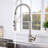 Pull Down Single Handle Kitchen Faucet-15858028