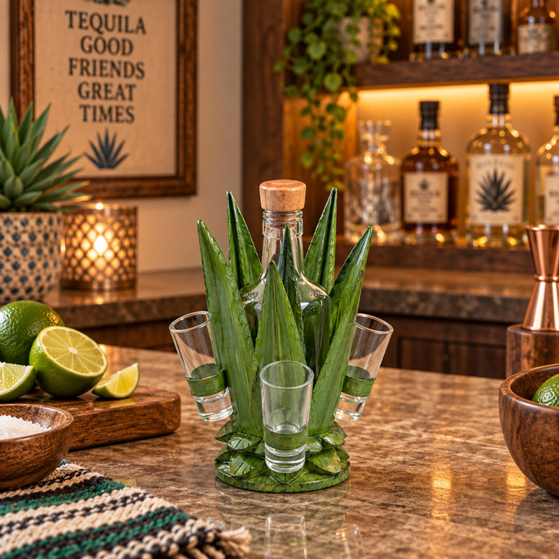Bouteille et porte-dose Agave Reserve vert vif, Bright Green