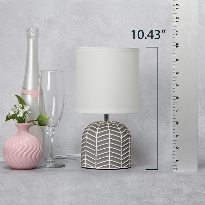  Lampe de table 10,43 pouces, Gris