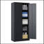 72"H Metal Garage Storage Cabinet, Black Tool Steel Locking Cabinet-1806440106-1806440111