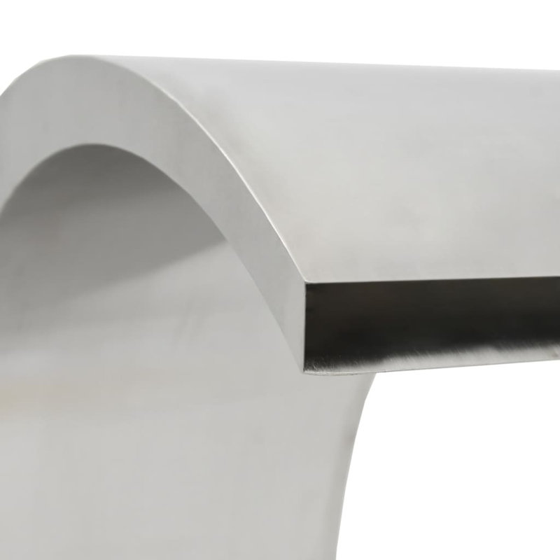 Kahwajian Outdoor Stainless Steel Pool Fountain, 27.6" H x 8.7" W x 23.6" D