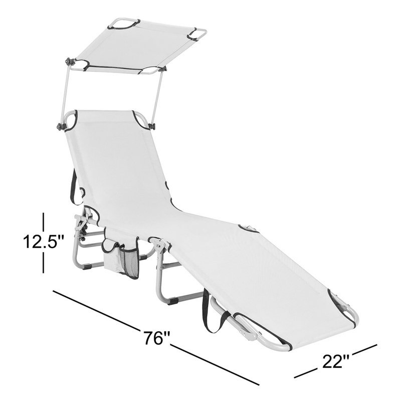 Marcus Outdoor Metal Chaise Lounge