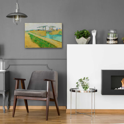 «The Langlois Bridge» par Vincent Van Gogh, art mural en verre acrylique