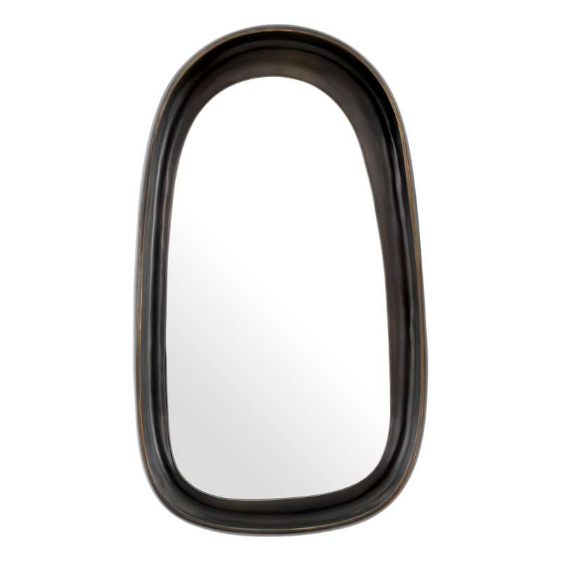 Sandals Aluminium Asymmetrical Wall Mirror, Bronze
