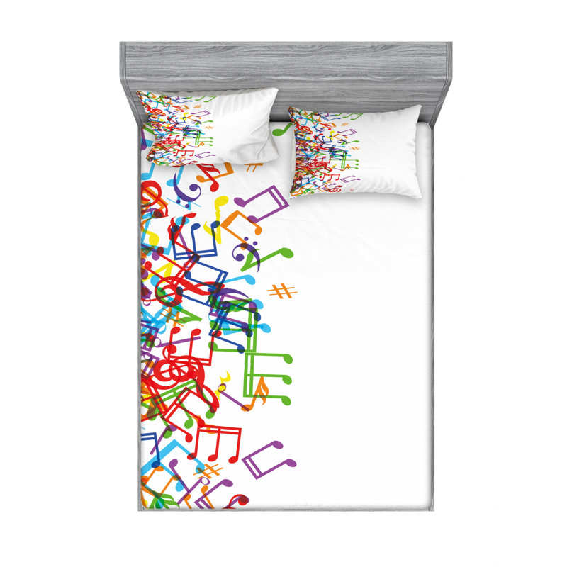 Ensemble de draps Trippy, Ensemble de draps double / double avec 2 taies d'o