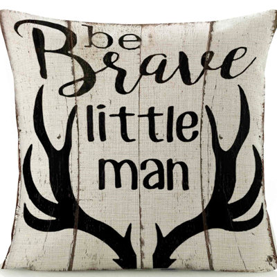  Coussin en lin Brave Little Man