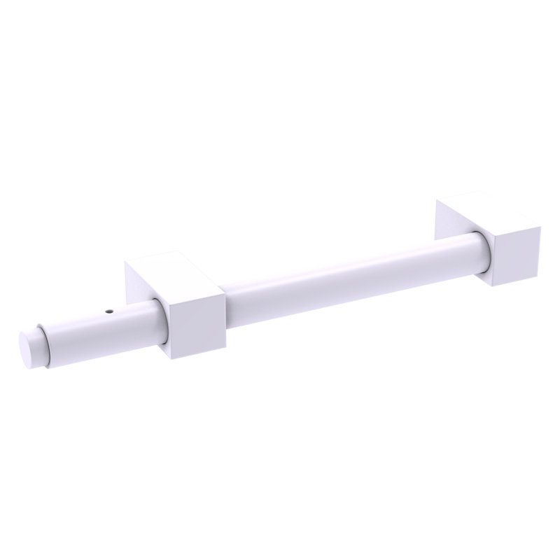 Tringle à vêtements de style moderne pour garde-robe escamotable, Blanc mat