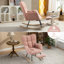 Chaise berçante en tissu avec repose-pieds Teddy-1280575647