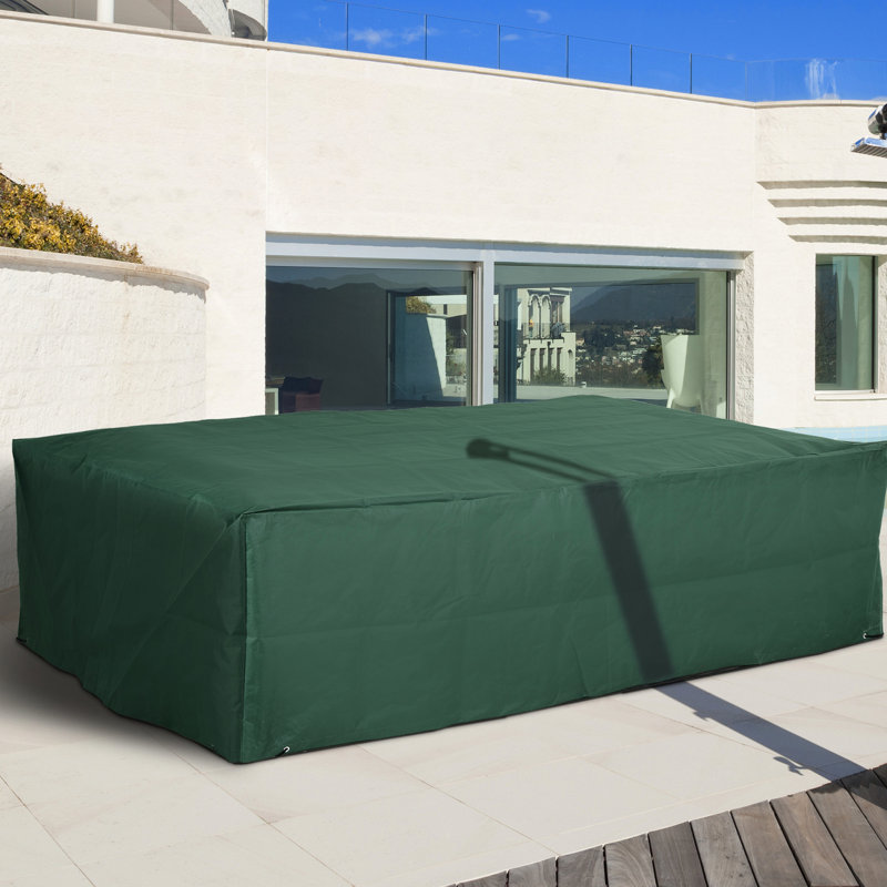 Vilem 97"X65"X26" Waterproof Patio Cover, Dark , Heavy Duty Outdoor Sectional Furniture Protection For Various Weathers 97" X 65" 26" , Weatherproofing