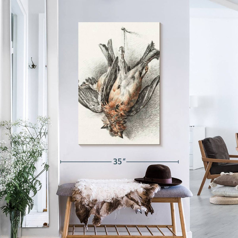 Deux oiseaux morts - 1823, 36" H x 24" W