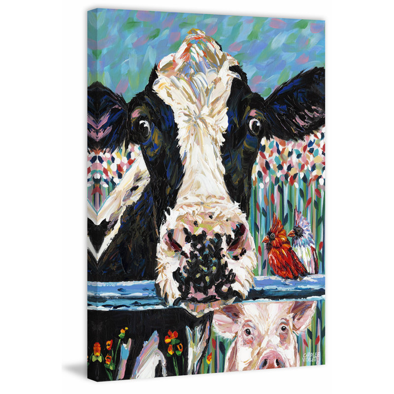 Farm Buddies II - Wrapped Canvas Painting, 91 cm H x 61 cm W x 4 cm D