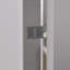 44 po x 48 po x 76 po, porte de douche coulissante double pour salle de bain, verre trempé transparent de 1/4 po (6 mm), cadre en aluminium et rouille, configuration réversible