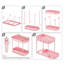 Ensemble de 2 organisateurs de rangement coulissants polyvalents pour sous l'évier et sous l'armoire dans la cuisine et la salle de bain-113008595-113008591