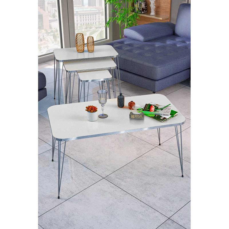 Burkley 35cm Console Table, White