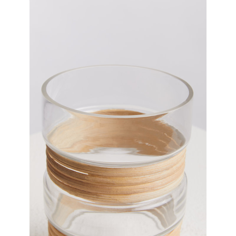 Amea Glass Table Vase, 15cm H x 10cm W x 10cm D