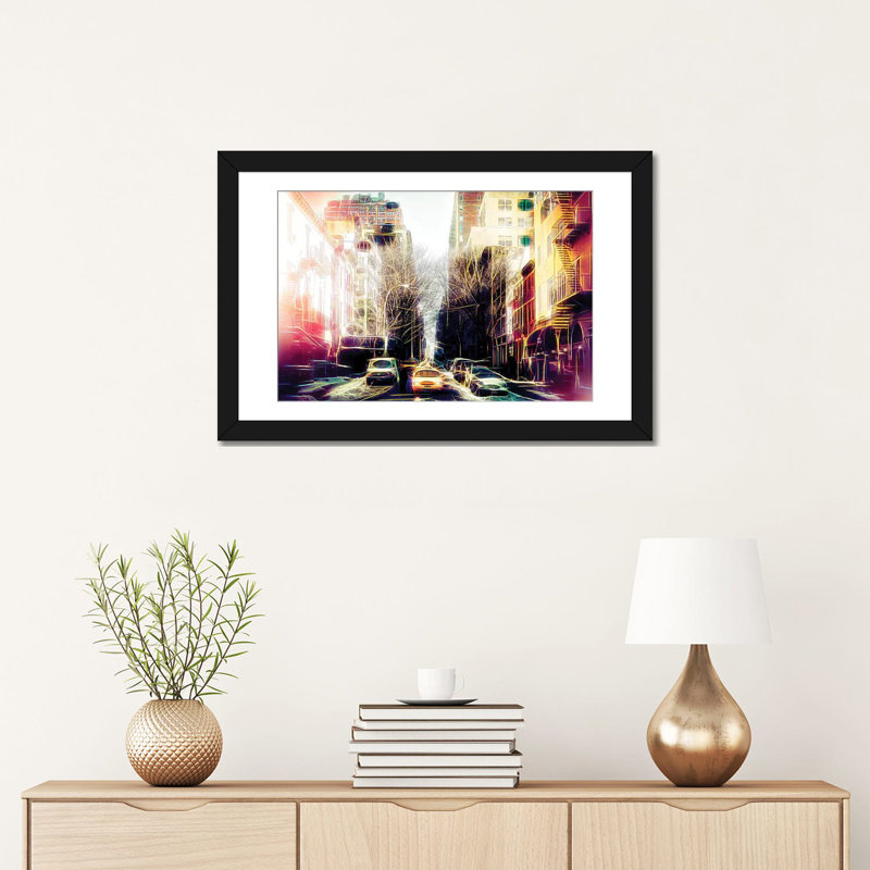 «Yellow Reflections» par Philippe Hugonnard, impression sur toile tendue sur châssis, H 16 po x l 24 po x P 1 po, Blanc