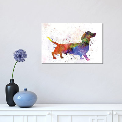 Short Haired Dachshund by Paul Rommer - Painting on Canvas