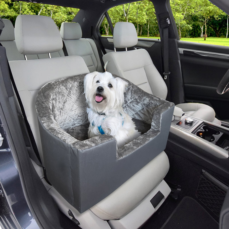 Siège de voiture en polyester Pet Booster, Gris