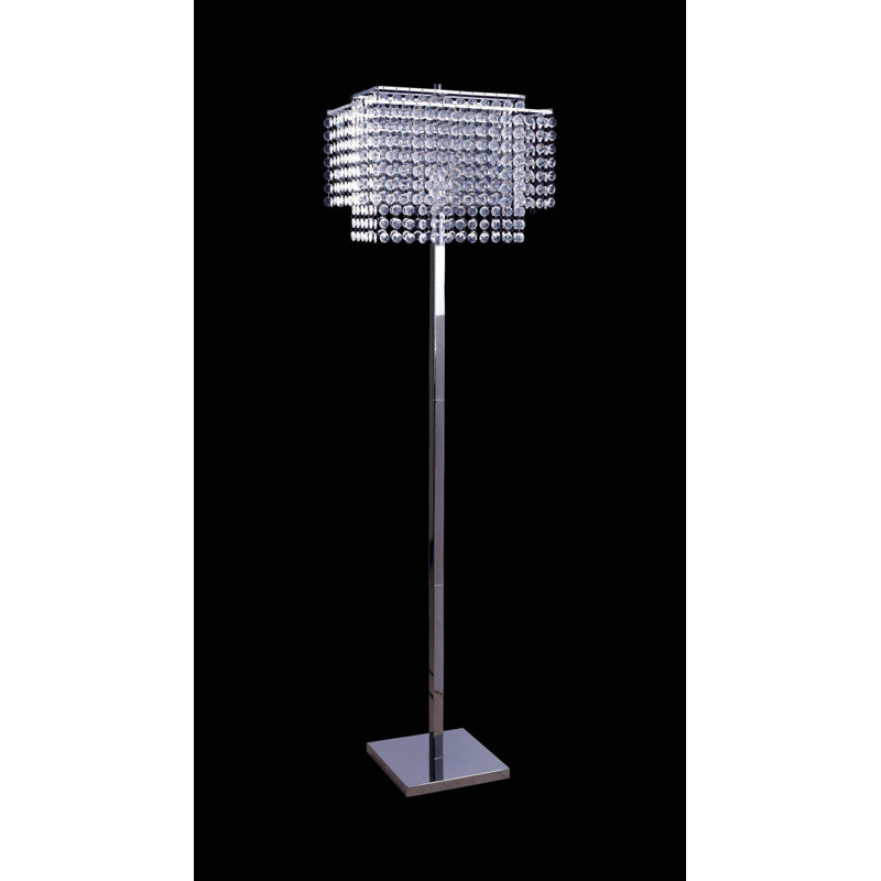 Mouzon 62'' Chrome Traditional Floor Lamp