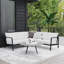 Canapé modulaire en aluminium Armando de 78 po de largeur avec coussins Sunbrella-1841622142-1835937040