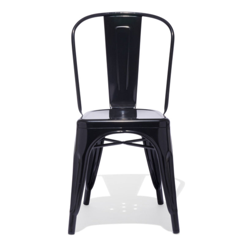 Chaise de patio empilable Hakana, Noir