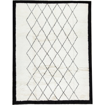 Moroccan Wool Geometric Area Rug