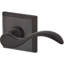 Curve Keyed Door Lever with Traditional Square Rose-59711919-22084337-22084315